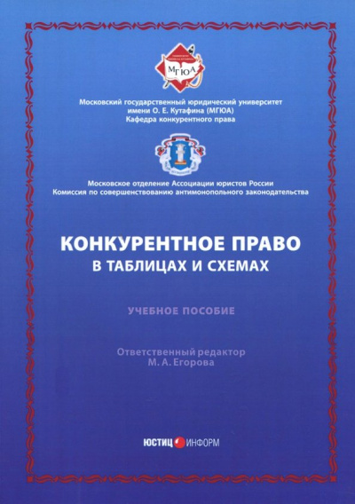 Вайпан, Егорова, Молчанов: Конкурентное право в таблицах и схемах. Учебное пособие