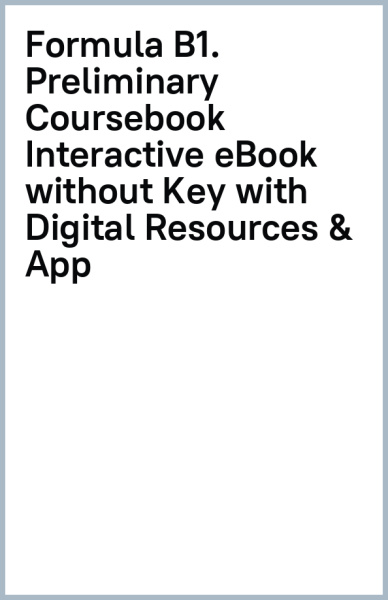 Formula. B1. Preliminary. Coursebook Interactive eBook without Key with Digital Resources & App