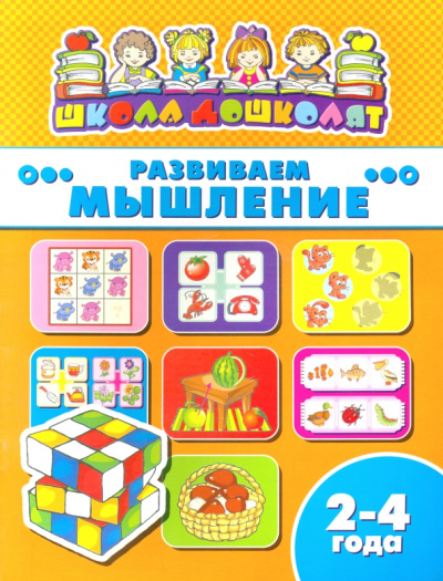 Книжка РАЗВИВАЕМ МЫШЛЕНИЕ. 2-4 года (45002)