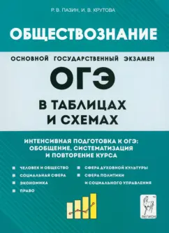 Пазин, Крутова: Обществознание в таблицах и схемах. 9 класс. Интенсивная подготовка к ОГЭ. Обобщение