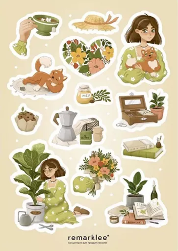 Набор стикеров Девушки