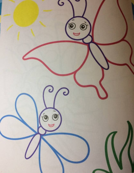 Первые букашки. Книжка-раскраска