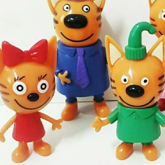 Набор мягких игрушек Три Кота/5 шт/6-8CM