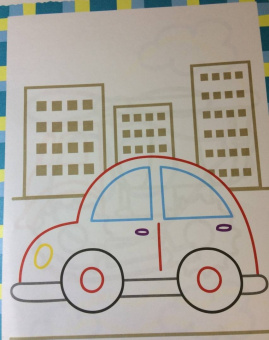 Первый транспорт. Книжка-раскраска