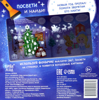 Книга с фонариком Куда пропал Новый год?
