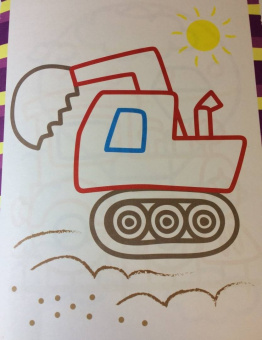 Первый транспорт. Книжка-раскраска