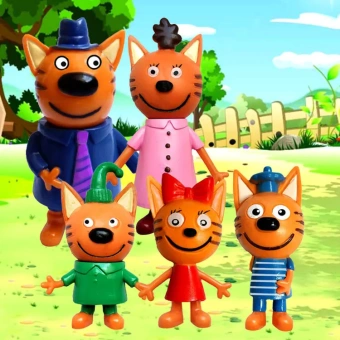 Набор мягких игрушек Три Кота/5 шт/6-8CM