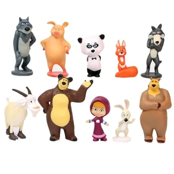 Набор фигурок Маша и Медведь для игр и коллекций, яркие и детализированные игрушки для детей и взрослых
