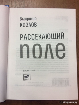 Владимир Козлов: Рассекающий поле