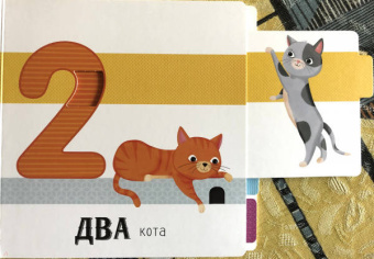 Выдвижные картинки. Одна мышка, два кота