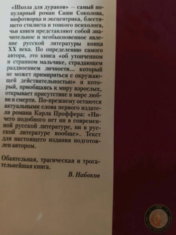 Саша Соколов: Школа для дураков