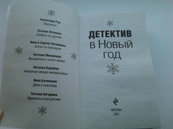 Устинова, Литвинова, Литвинов: Детектив в Новый год