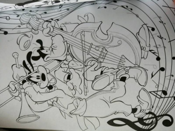 Раскраска. Disney. Любимые герои. Микки, Дональд