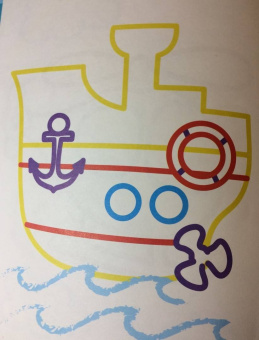 Первый транспорт. Книжка-раскраска