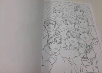 Stray kids. Раскраска с участниками одной из самых популярных k-pop групп