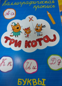 Три кота. Каллиграфические прописи. Буквы