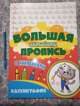Большая активити пропись. Каллиграфия