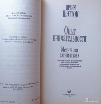 Дэниел Голмен: Многообразие медитативного опыта. Саттипадхана. Опыт внимательности