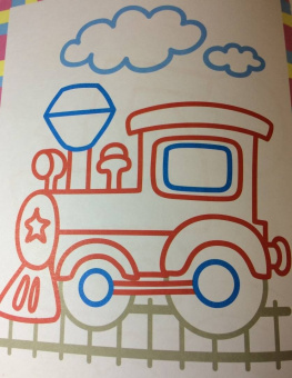 Первый транспорт. Книжка-раскраска