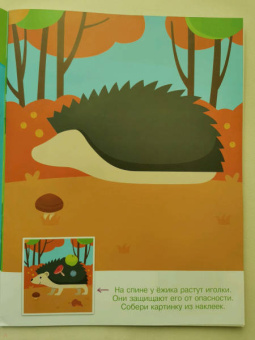 Конструктор из наклеек. Леесные обитатели