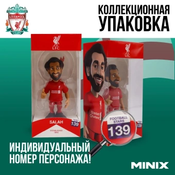 Коллекционная фигурка Minix Футболисты Мохаммед Салах LFC 12 см