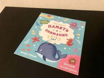 Тренируем память и внимание. 5-6 лет. Книжка с наклейками