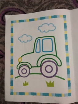 Первый транспорт. Книжка-раскраска