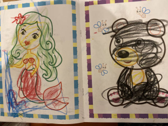 Первые сказки. Книжка-раскраска