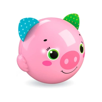  Музыкальная игрушка Азбукварик Хрюшка - Музыкальный мячик Смешинка