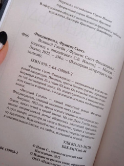 Фрэнсис Фицджеральд: Великий Гэтсби