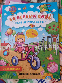 Первые предметы. Книжка с наклейками