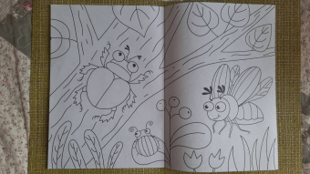 Раскраска А4. Букашки