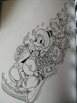 Раскраска. Disney. Любимые герои. Микки, Дональд