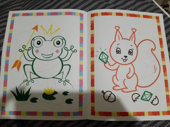 Первые сказки. Книжка-раскраска