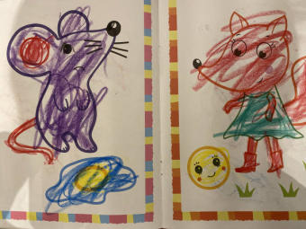 Первые сказки. Книжка-раскраска