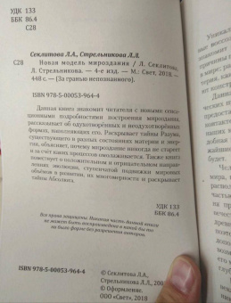 Секлитова, Стрельникова: Новая модель мироздания
