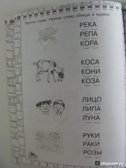 Олеся Жукова: Первая книжка для чтения с крупными буквами наклейками