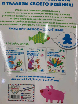 Развиваем интеллект и моторику. Для детей 5-6 лет