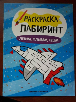Летим, плывём, едем. Книжка-раскраска