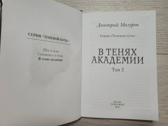 Дмитрий Мазуров: Теневой путь 3. В тенях академии