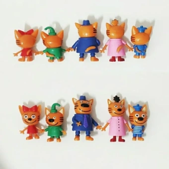 Набор мягких игрушек Три Кота/5 шт/6-8CM