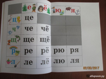 Наталия Нищева: Слоговые таблицы. ФГОС