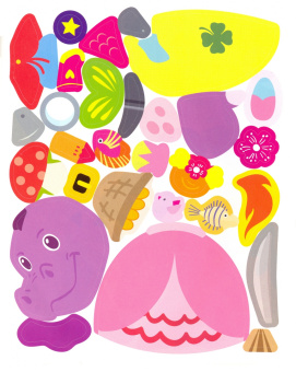 Конструктор из наклеек. Волшебная страна