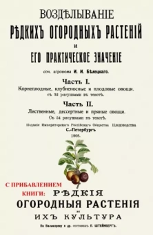 И. Белецкий: Возделывание редких огородных растений и его практическое значение