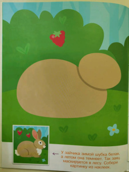 Конструктор из наклеек. Леесные обитатели