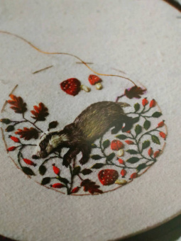 Хлоя Джордано: Лесное волшебство. Живопись нитями