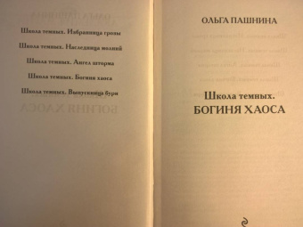 Ольга Пашнина: Школа темных. Богиня хаоса