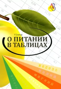 Галина Снигур: О питании в таблицах для всех, кто хочет быть здоровым
