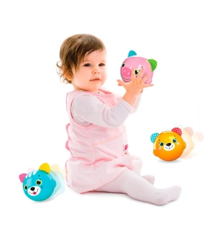  Музыкальная игрушка Азбукварик Хрюшка - Музыкальный мячик Смешинка