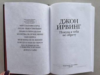 Джон Ирвинг: Покуда я тебя не обрету
